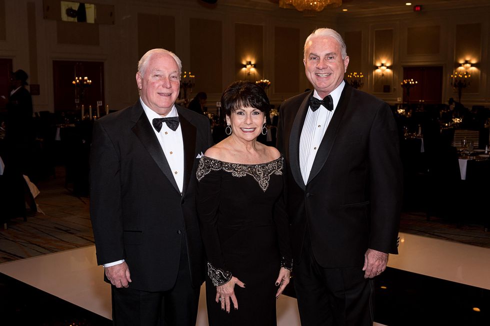 15 Barry and Rosalyn Margolis, left, with Mark A. Wallace at the Jewish Community Center Children's Scholarship Ball March 2015