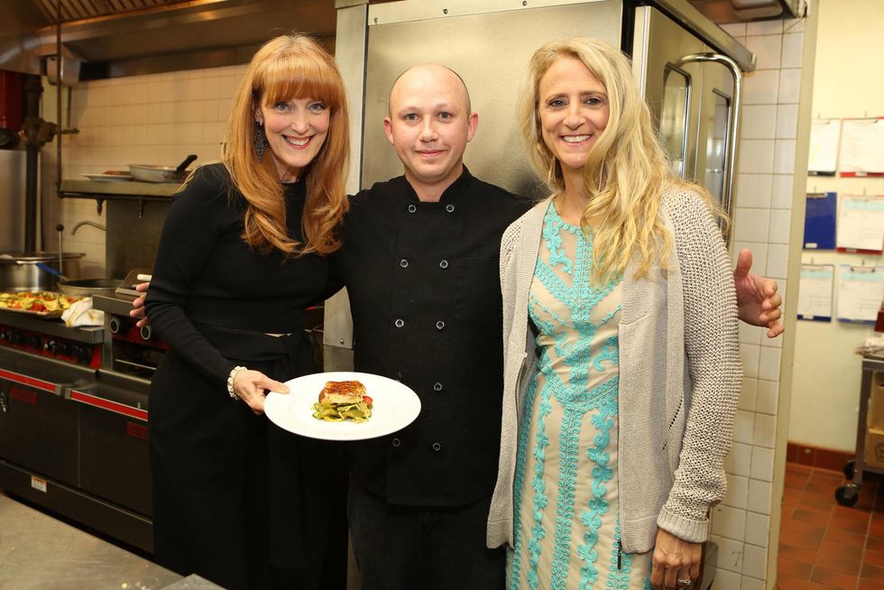 15 Gracie Cavnar, from left, James NAME and Nanette Lepore at Dress for Dinner March 2014