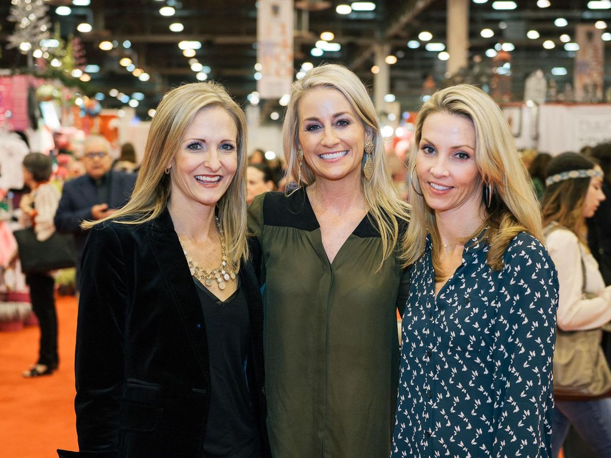 Heidi Krothe From Left Amy Dunn And Tanya Osborne At The Nutcracker Market Preview Party Culturemap Houston