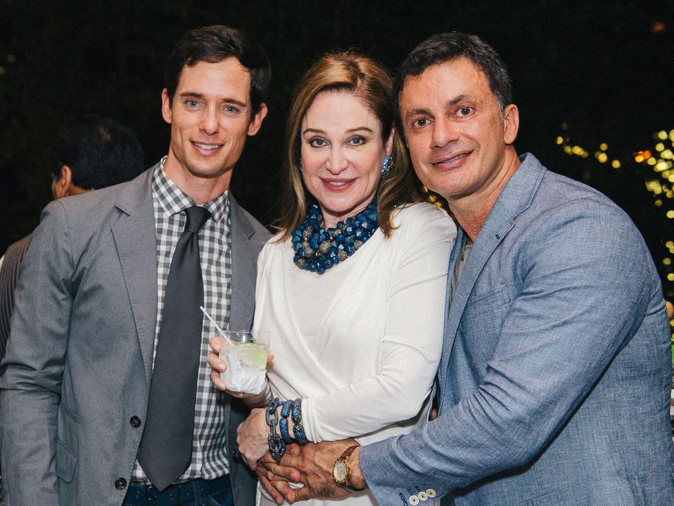 15 Henry Richardson, from left, Becca Cason Thrash and Monsour Taghdisi at Ceron 50th birthday party August 2014