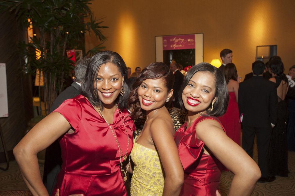 15 Kimberly Harris, from left, Shataria Greene and Shawntell McWilliams at Heart Ball February 2015