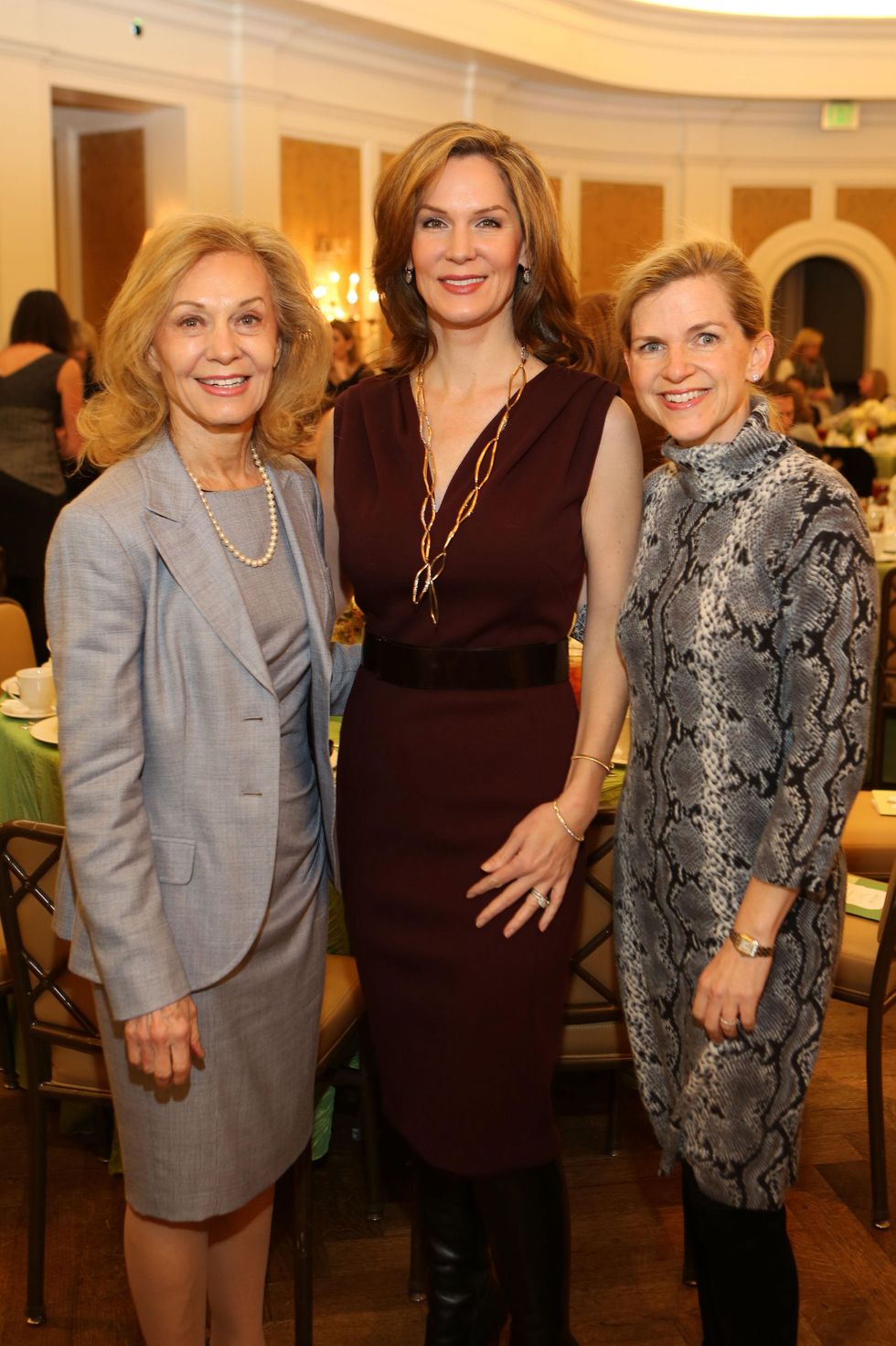 15 Margaret Reppert, from left, Katherine Murphy and Kimberly Miller at the The Center Luncheon February 2015