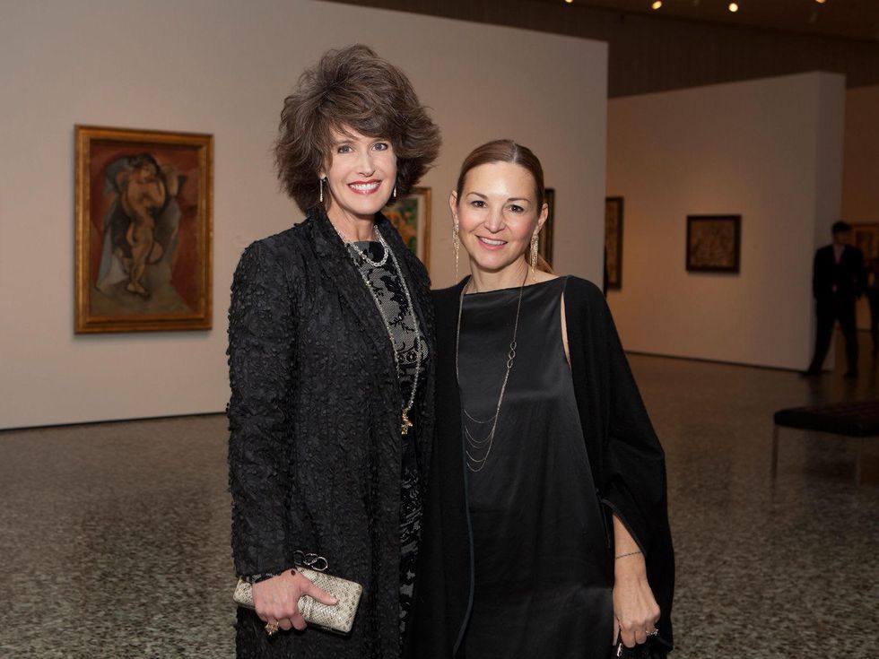 15 Melissa Grobmyer, left, and Elisabeth McCabe at the MFAH Georges Braque opening reception February 2014