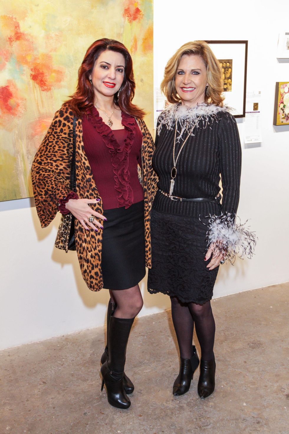 15 Parissa Mohajer, left, and Melanie Campbell at the Art on the Avenue benefit November 2014