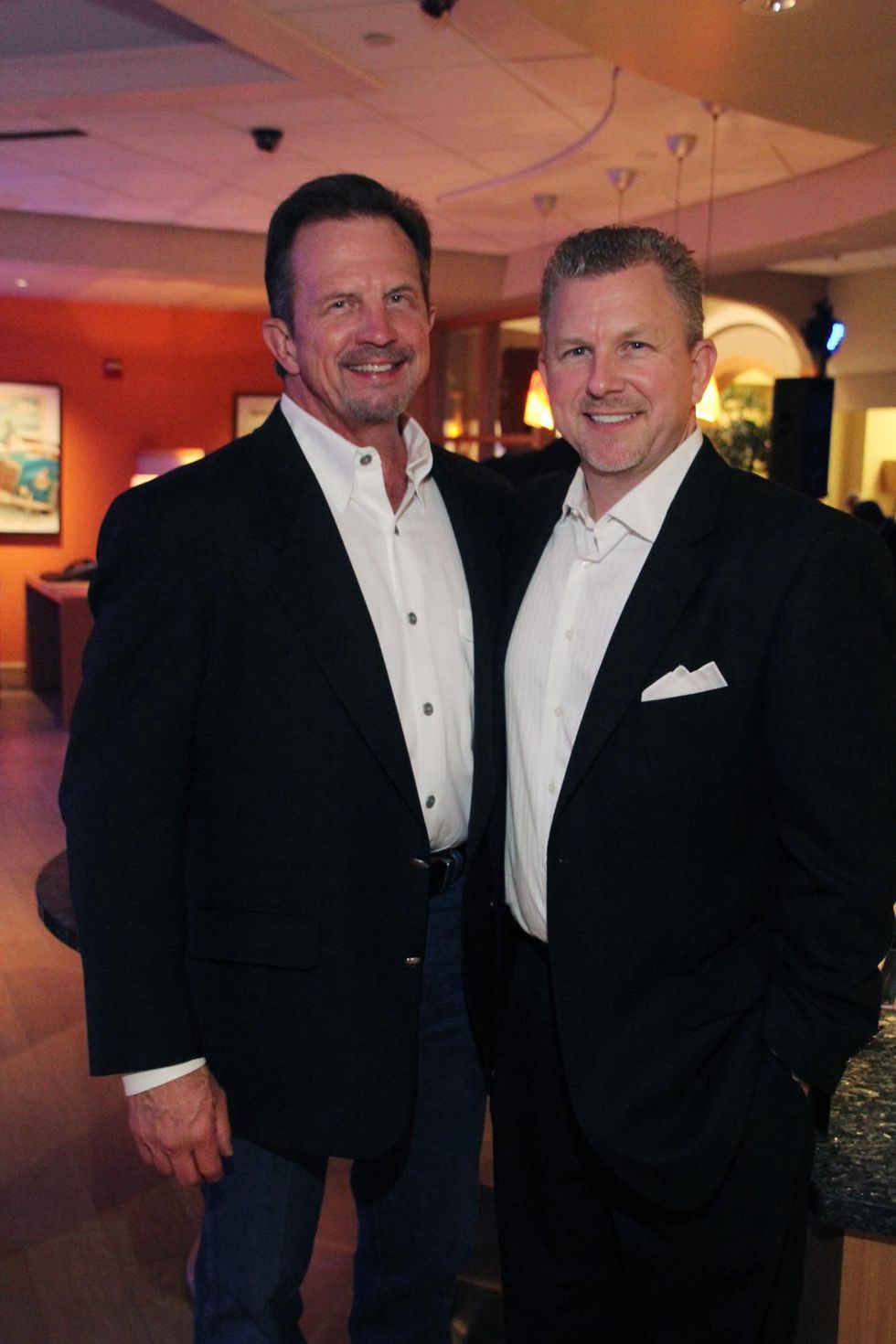 15 Randall Sutton, left, and Terry Sears at the Mercedes-Benz of Sugar Land Cystic Fibrosis Event October 2014