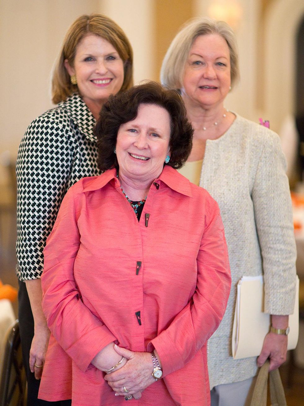 15 Susan French, from left, Maggi Suttles and JoAnn Ward at the M.D. Anderson VEPS luncheon March 2014