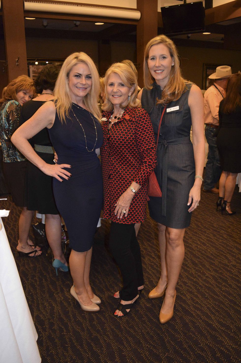 15 Tricia Verbois, from left, Mary Ellen Verbois and Michelle Verbois Wasaff at the Houston Livestock Show and Rodeo Trailblazer honoree reception October 2014