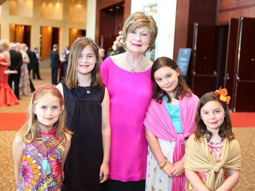 15 Virtuosi of Houston Gala May 2013 Cora Sue Mach and granddaughters Evelyn Mach, Priscilla Mach, Isabella Mach and Lilly Mach