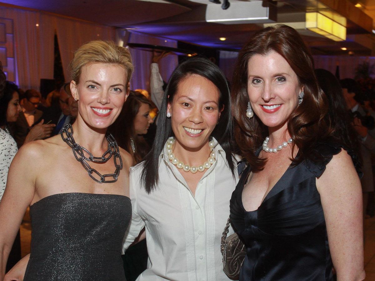 Katie Flaherty, from left, Ting Bresnahan and Phoebe Tudor at the