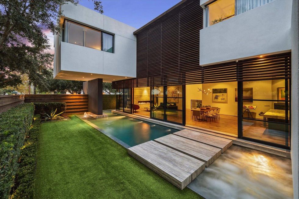 1529 Indiana Street backyard exterior with pool