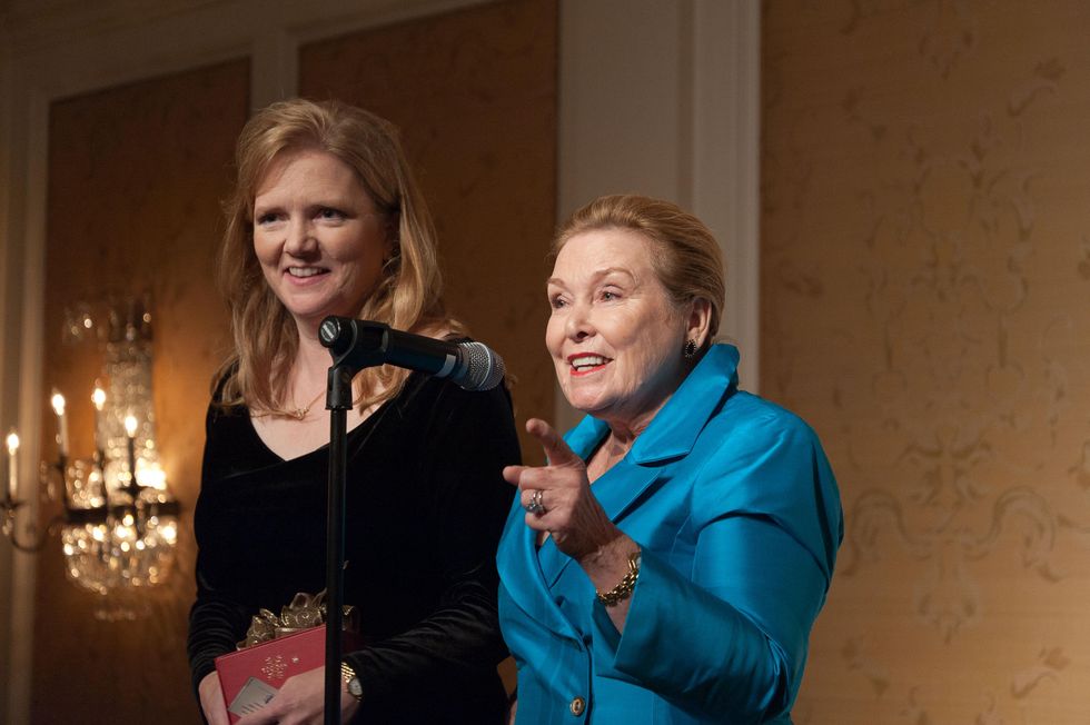156 Alecia Lawyer, left, and Sharon Ley Lietzow at the River Oaks Chamber Orchestra Gala September 2014