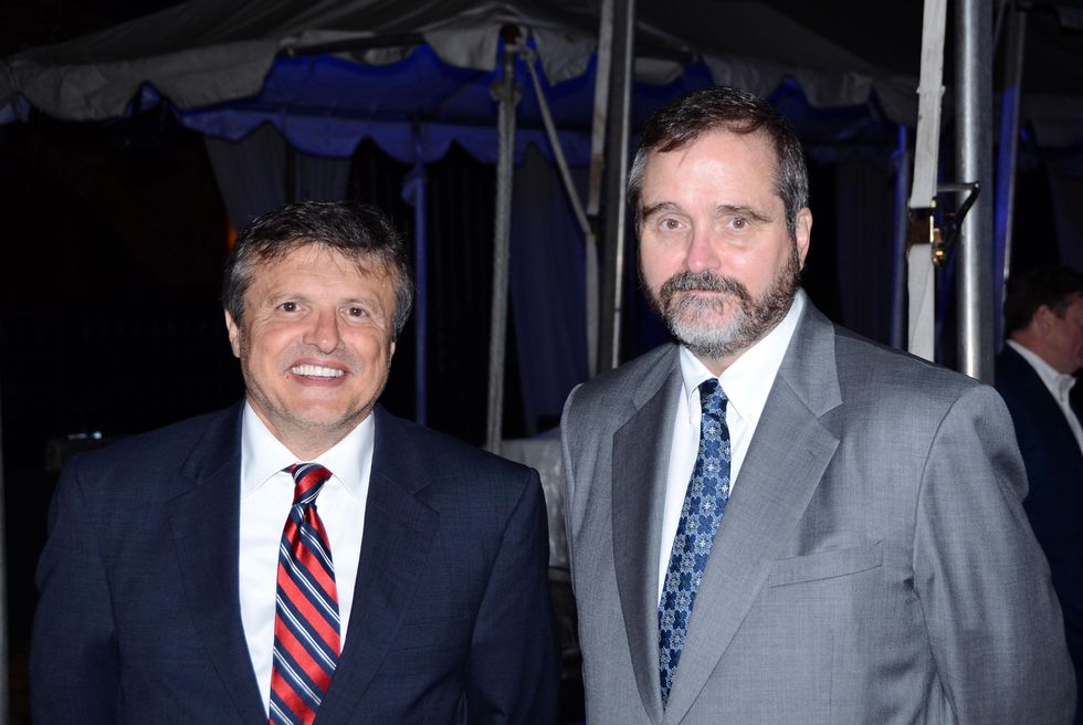 157 Tasso Triantaphyllis and left, and Tim Riley HCDLA Mark White benefit October 2014