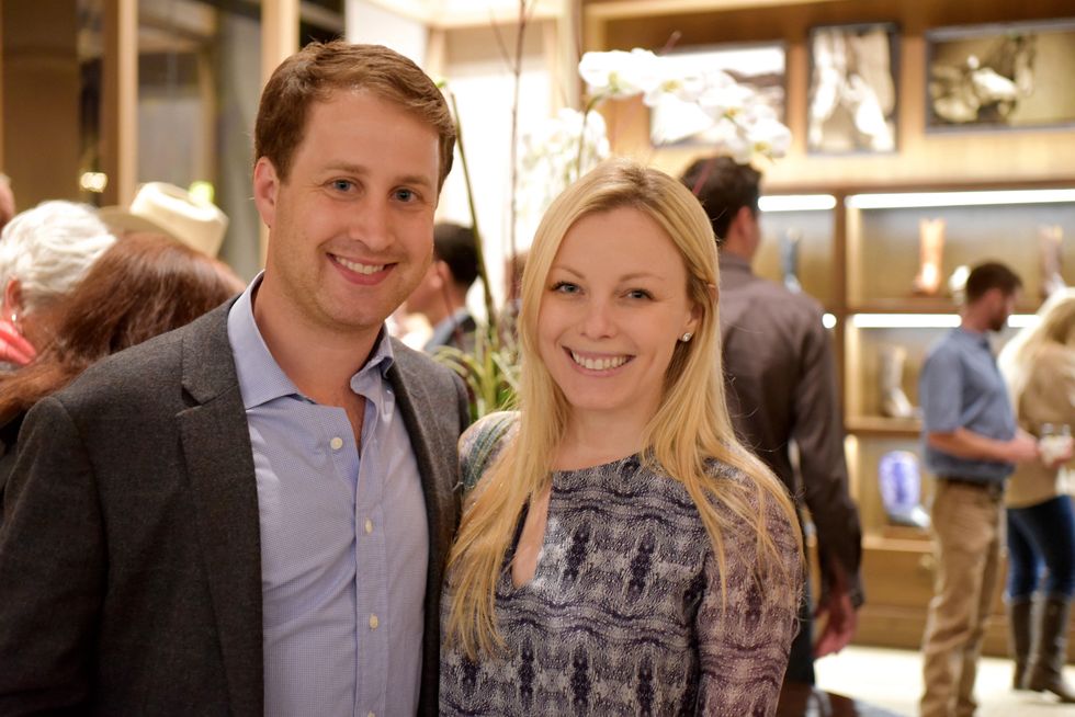16 1761 Bradley Scott Eisemann and Erin Kronberg at the Lucchese Grand Opening February 2015
