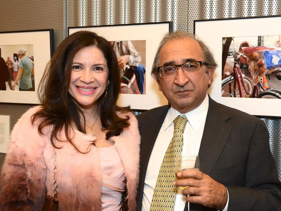 16 Alex Blair and Bobken Simonians at the mayoral inauguration reception at the Houston Food Bank January 2014