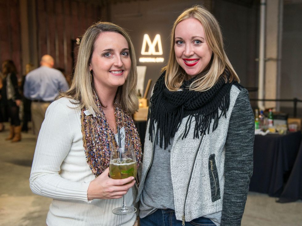 16 April Helmandollar, left, and Nikki Hanley at the CultureMap Social at Gateway November 2014