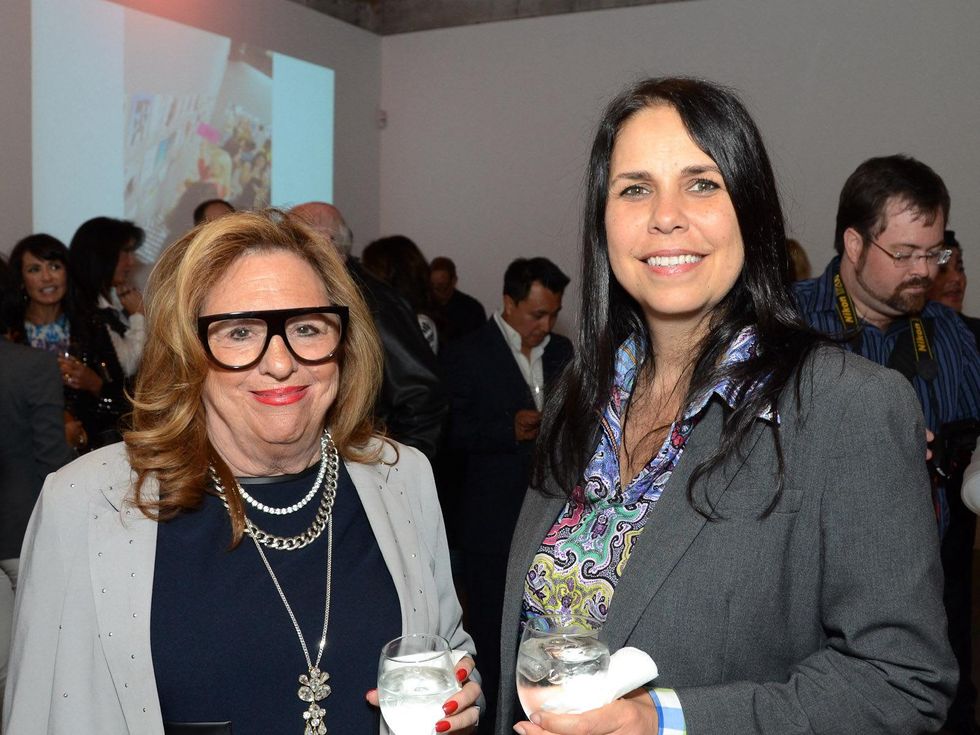 16 Barbara Davis, left, and Laurie McCray at Diverseworks' Fashion Fete