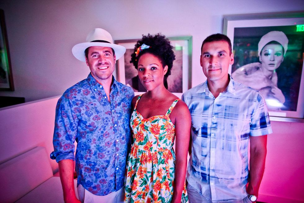 16 Ben Sachs, from left, Aiesha Maxwell and Jeff Schmidt at A Night in Havana July 2014