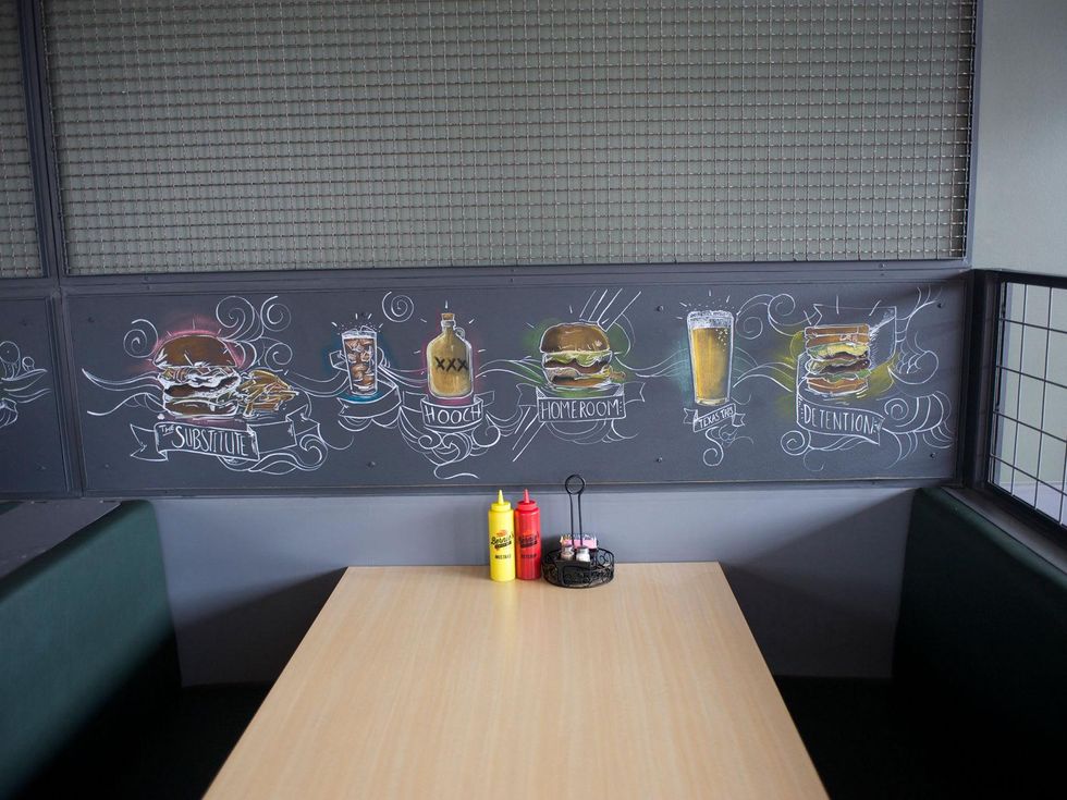 16 first look at Bernie's Burger Bus restaurant June 2014 booth