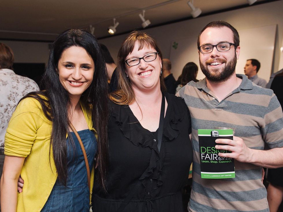 16 Houston Design Fair kick-off party April 2013 Miriam Mendoza, Chanda Glendinning, Quinn Hagood