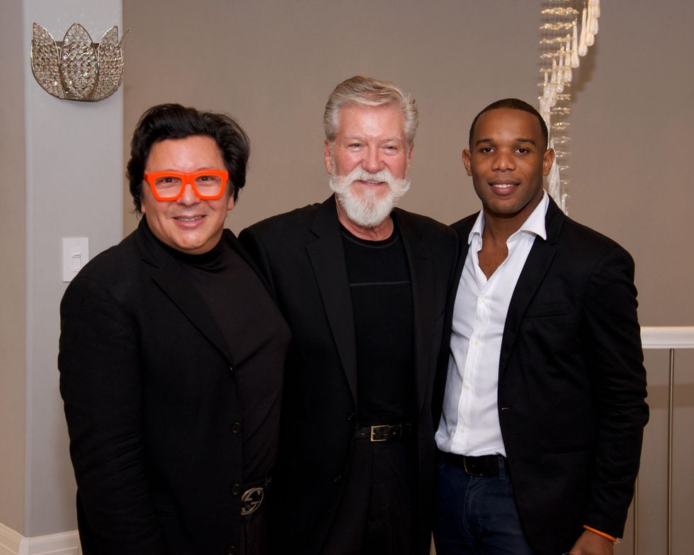 16 J. Michael Soliz, from left, Michael Pilie and Patrick Bell at Theresa Roemer first charity closet party November 2014