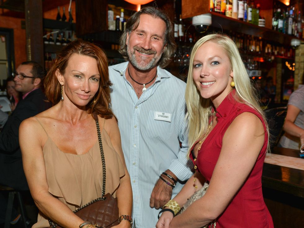 16 Julie Pratz, from left, Steve Cronan and Jenny Price at the CultureMap Social at Boheme September 2014