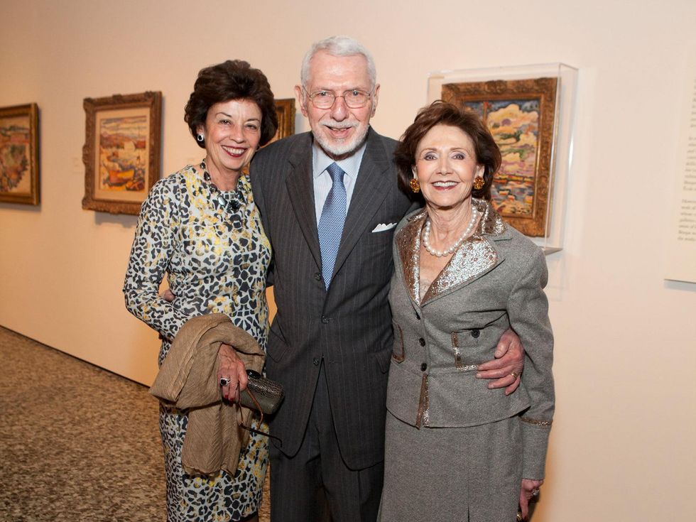 16 Kathy Goossen, from left, with Melvyn and Cyvia Wolff at the MFAH Georges Braque opening reception February 2014