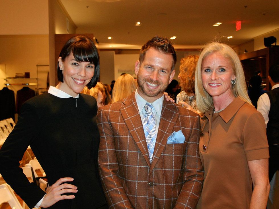 16 Lara Kopriva, from left, Jeff Shell and Christine Tabrizi at the Recipe for Success' Dress for Dinner