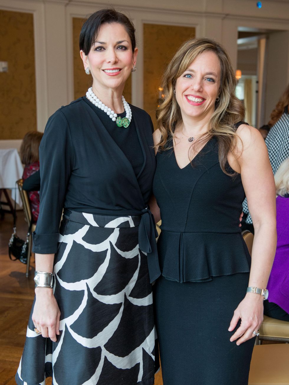 16 Lynn Zeid, left, and Laura Mayer at the Passion for Fashion luncheon March 2015