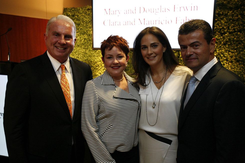 16 Mark and Shannon Wallace, from left, and Karla and Jorge Goudet at the Texas Children's Hospital What's Up Doc dinner November 2014