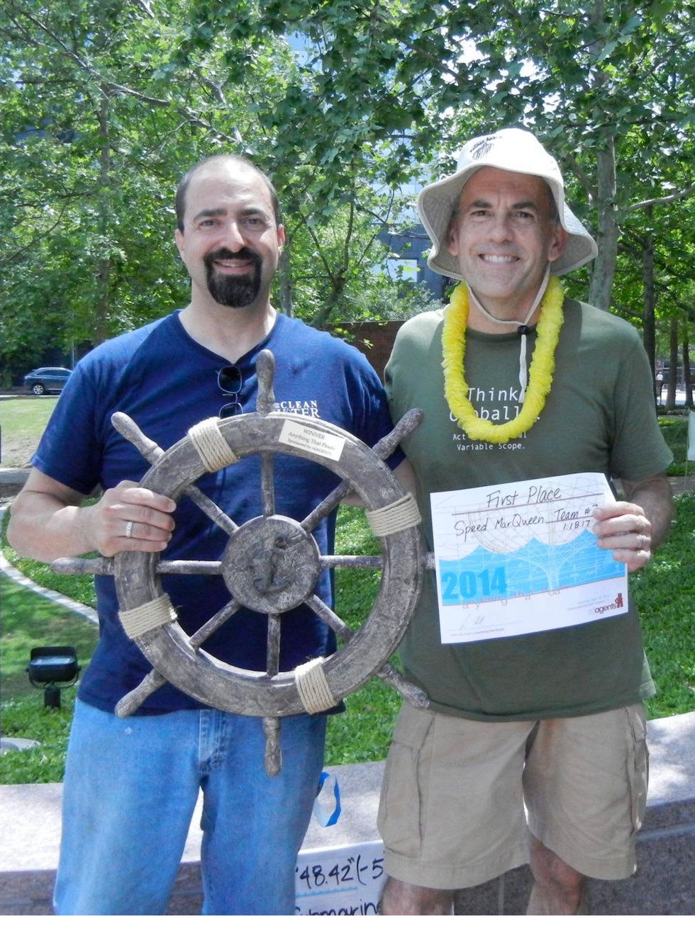 16 Mark Danna, left, and Mark Smith at Anything That Floats 2014