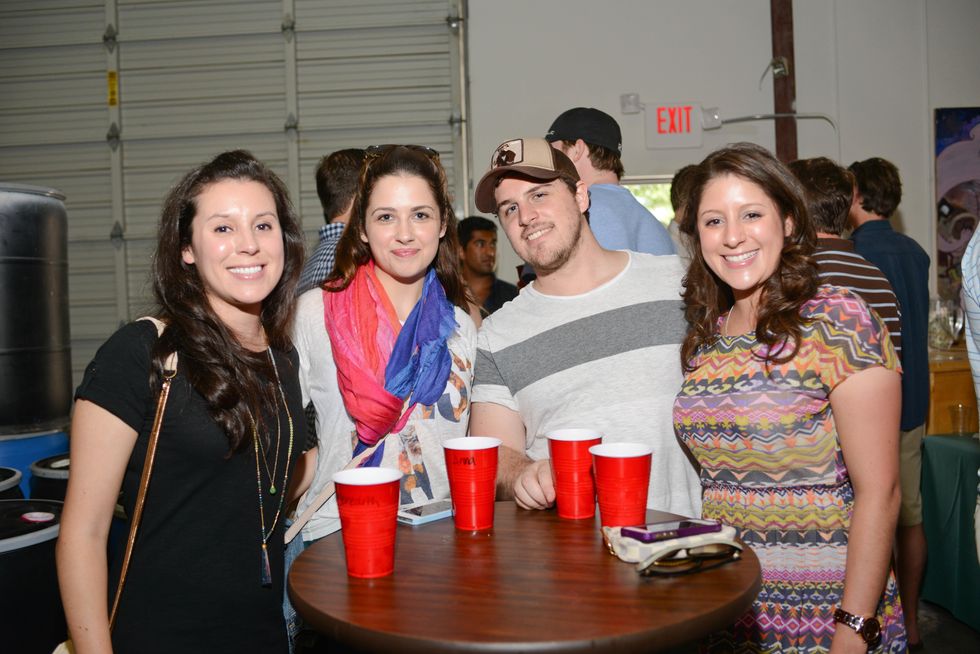 16. Meredith Chavez, from left, Anna Wilson, Robert Guthrie and Madyson Chavez at the Bayou Preservation Association Herons party June 2014