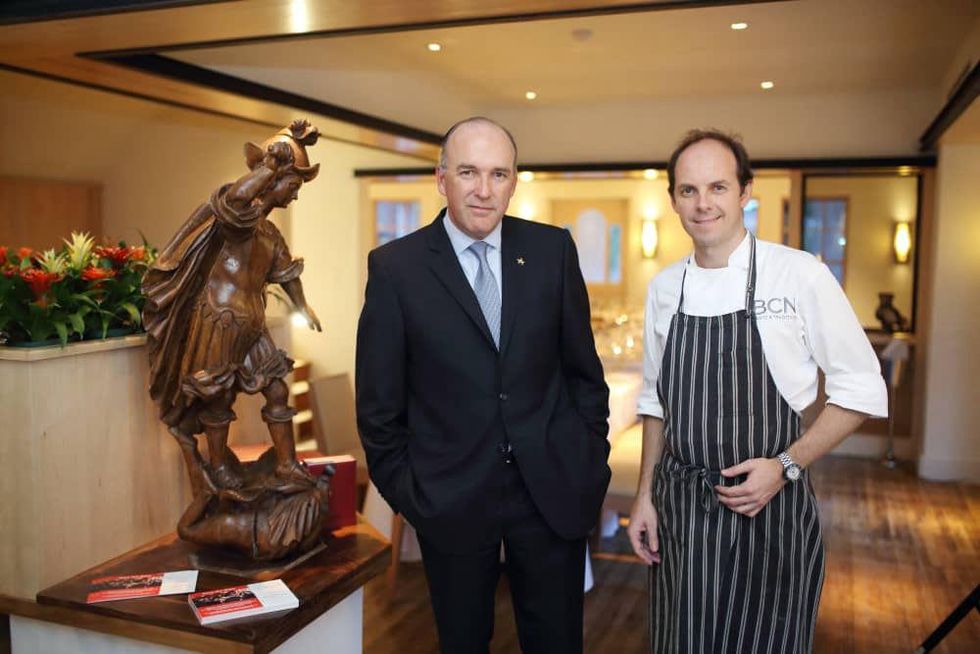 16 Owner Ignacio Torras, left, and Chef Luis Roger at the BCN dinner for Texas Children's Hospital September 2014