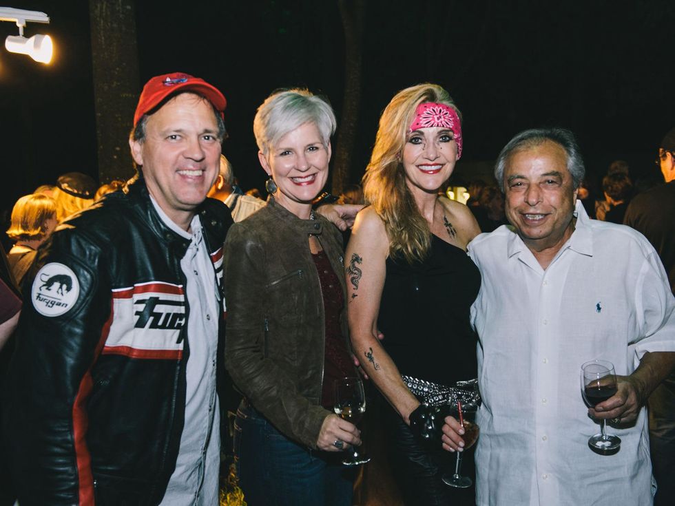 16 Paul West, from left, Robin Ballew, Jana Arnoldy and Sam Siam at the Bayou Preservation Association's Born on the Bayou party October 2013