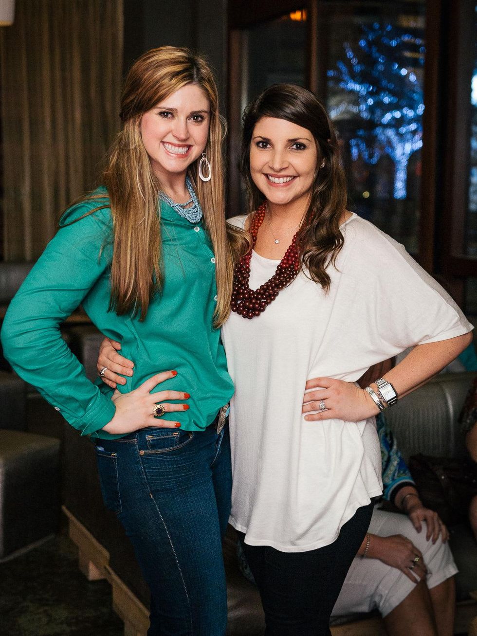 16 Price DuBose, left, and Ashley Wright at CityCentre Night Out with CultureMap April 2014