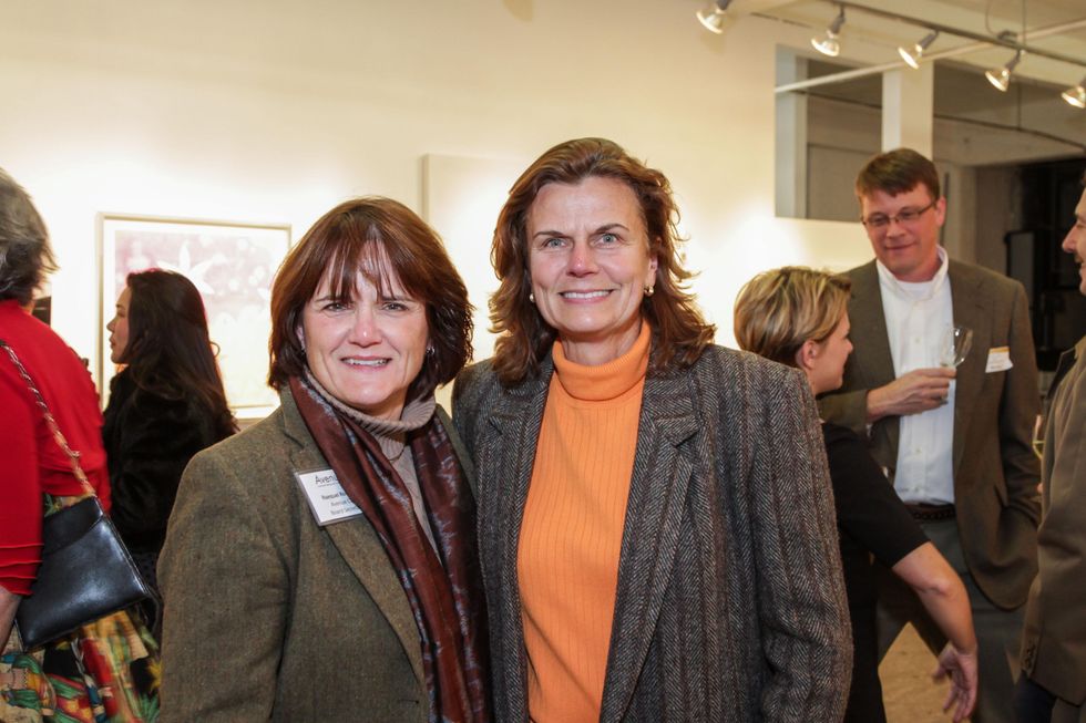 16 Raequel Roberts, left, and Renae Scott at the Art on the Avenue benefit November 2014
