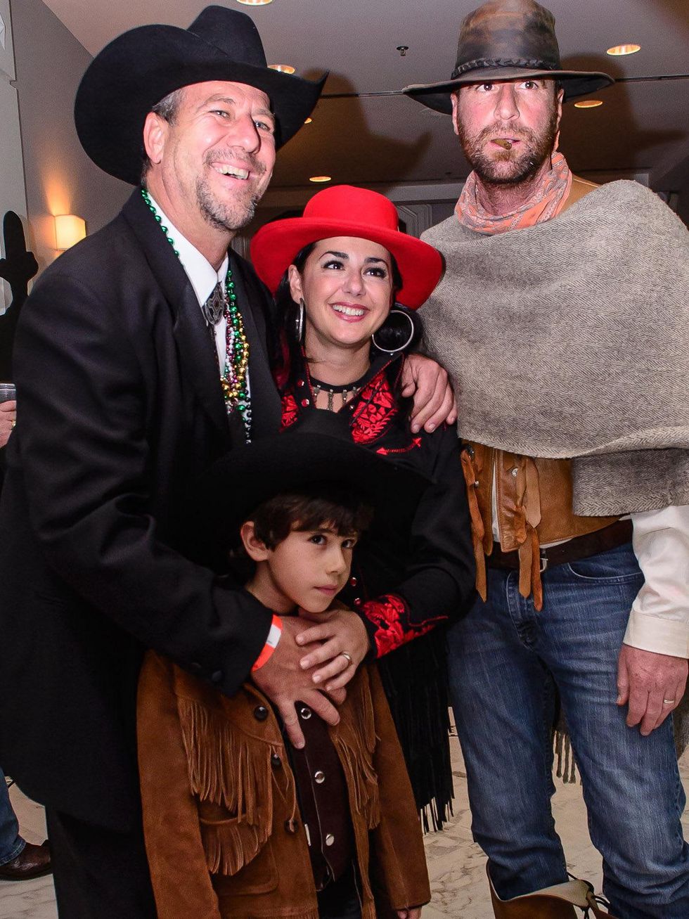 16, Tremont House Mardi Gras, February 2013, Greg Mitchell, Tiziana Mitchell, Grant Mitchell, Luca Mitchell