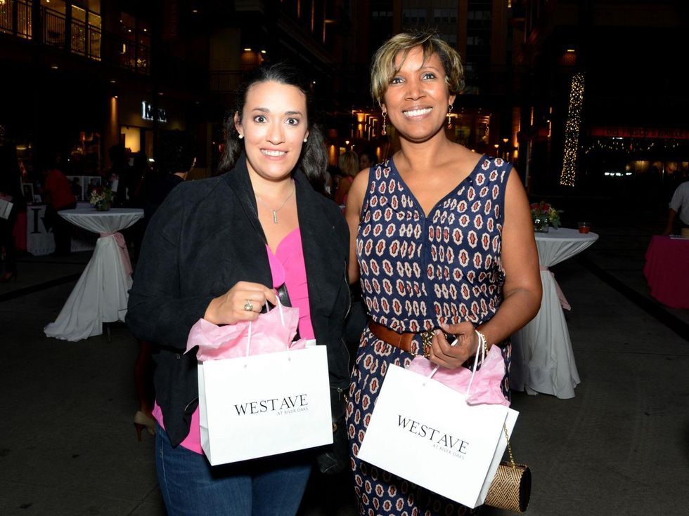 16 Vanessa Jones, left, and Narvello Neves at the West Ave Turns Pink party October 2013