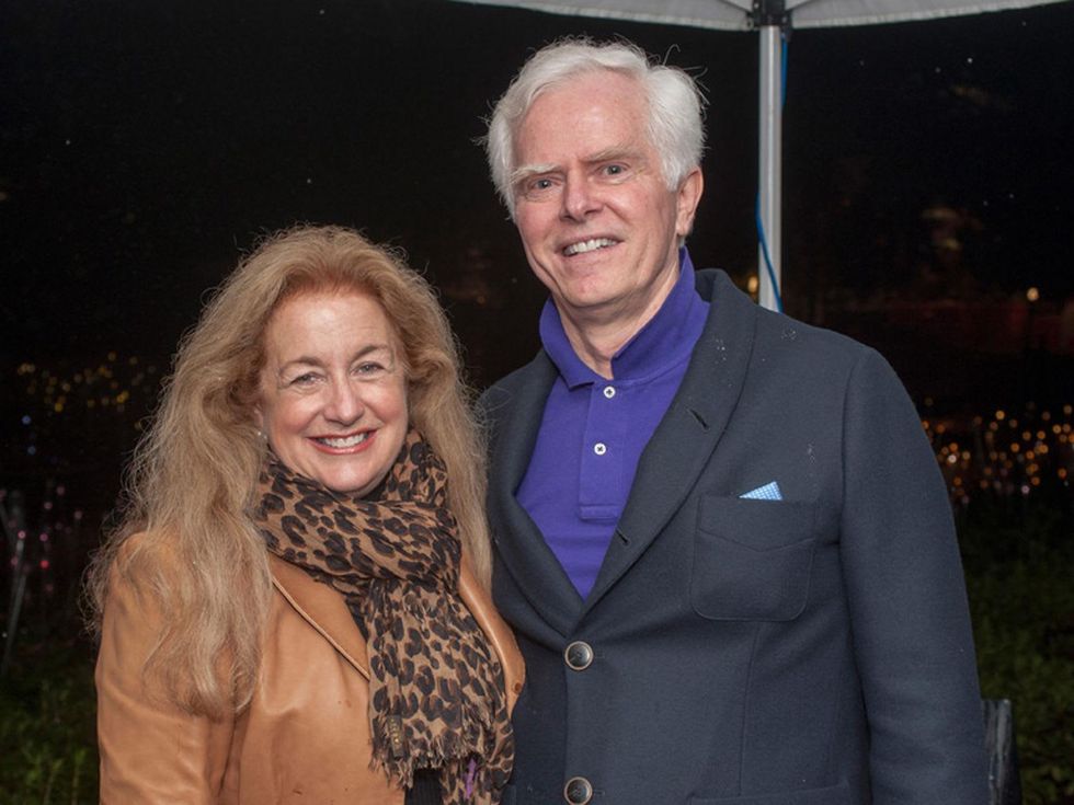16 Yvonne and Scott Zieglar at the Bruce Munro VIP reception at Discovery Green November 2014