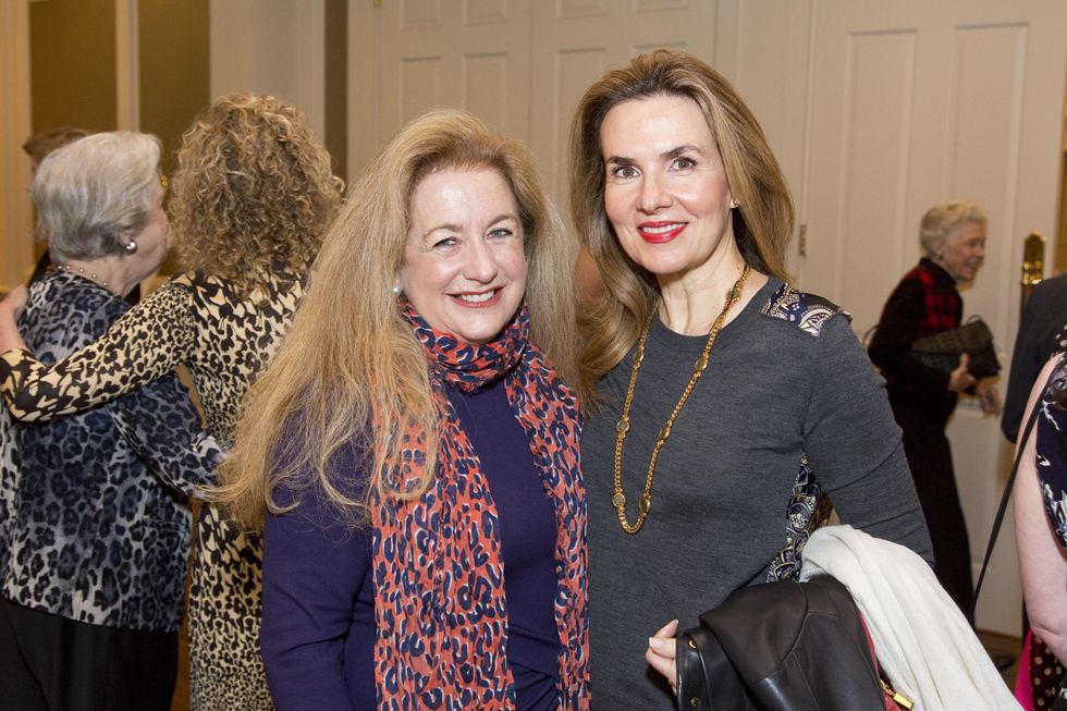 16 Yvonne Ziegler, left, and Celina Hellmund at the M.D. Anderson VEPS luncheon March 2014