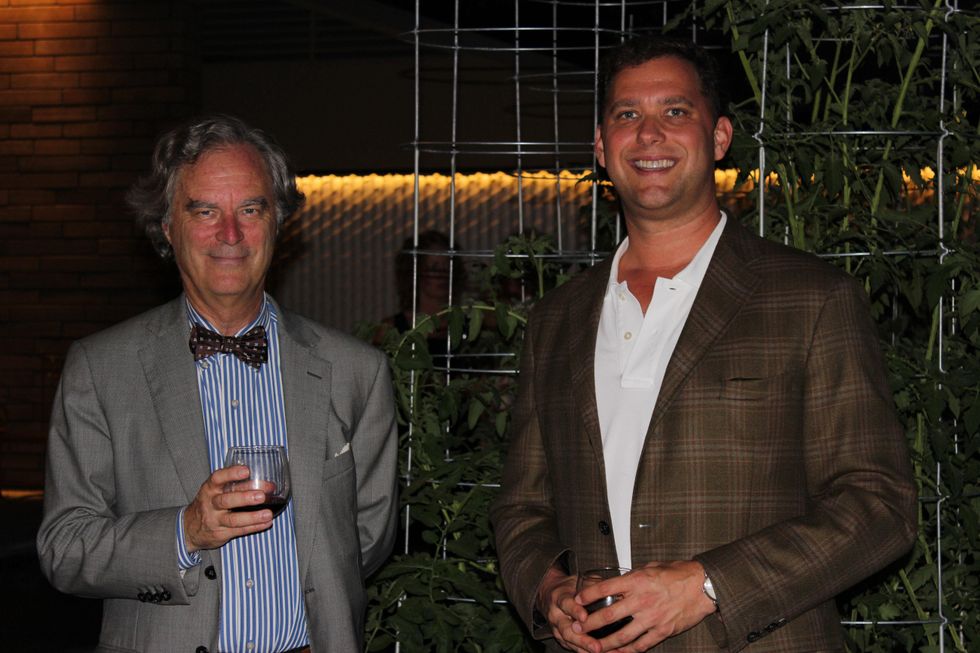 1687 Stephen Fox and Ryan Gordon at the UH College of Architecture Memorable Meals October 2014