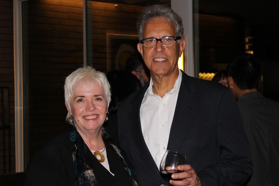 1690 Patricia Oliver and David Kaplan at the UH College of Architecture Memorable Meals October 2014