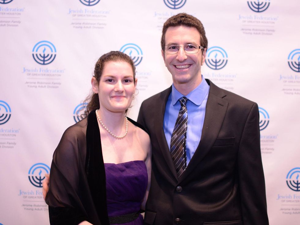 1698 Ilyse Kornblau and Andrew Hagen at the Jewish Federation Young Adult Casino Night February 2014