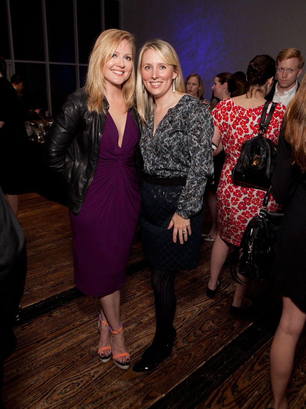 17 Caroline LeBlanc, left, and Liz Anders at the Menil Young Professionals party December 2013