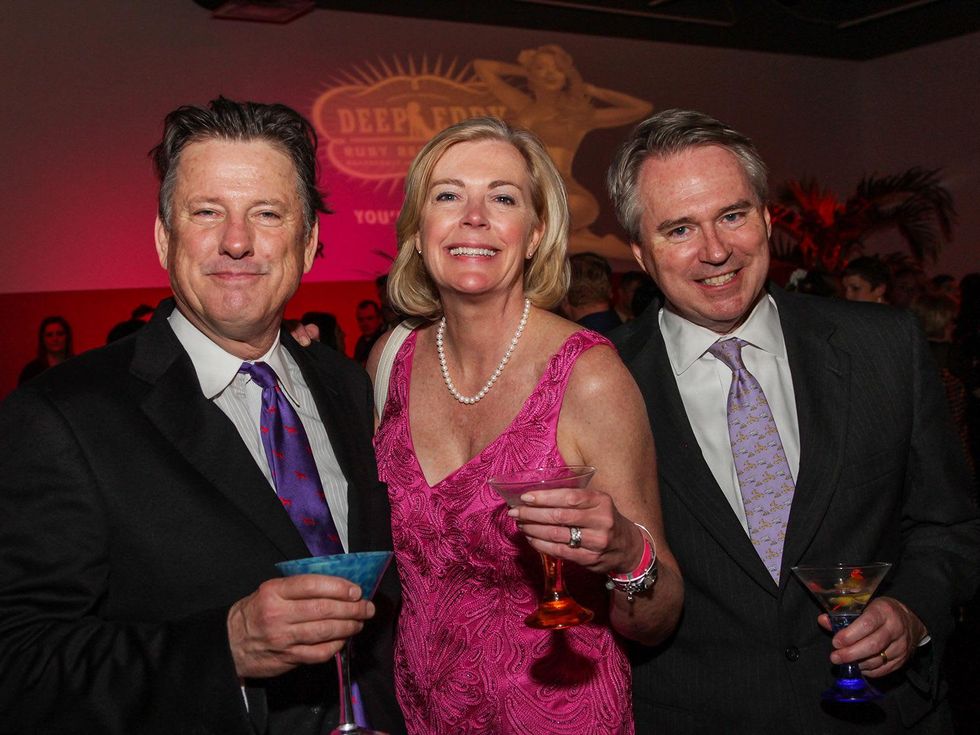 17 Chuck Powell, from left, with Denise and Steve Summell at Martini Madness February 2014