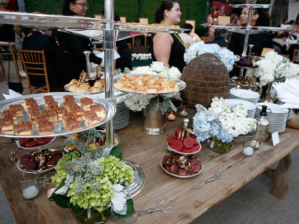 17 food on table at Fraser's Friends dinner