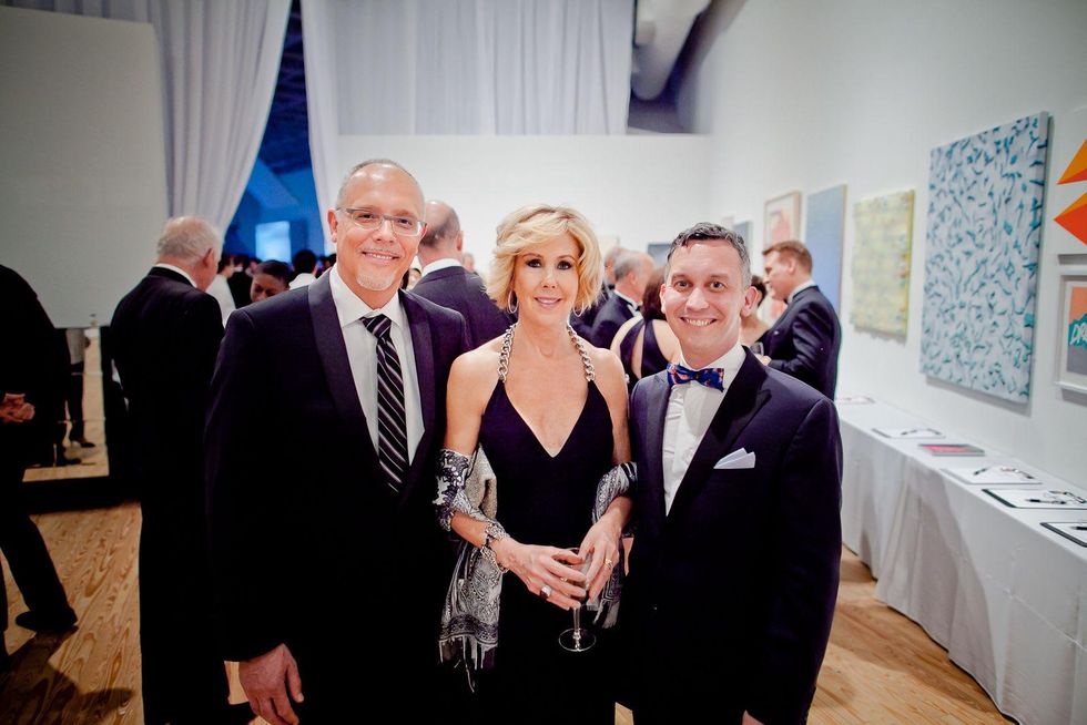 17 Gil Bruvel, from left, Laura Rathe and Dean Daderko at the CAMH Gala March 2015.