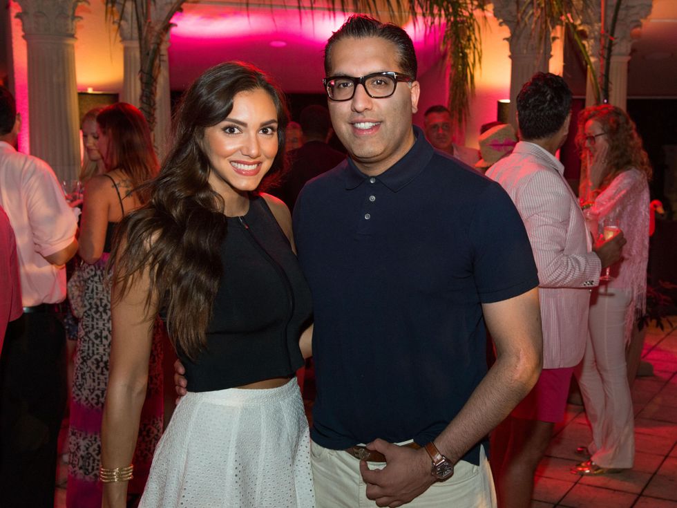 17 Irena Hickson and Raja Ratan at the Pink Party at Hotel ZaZa July 2014