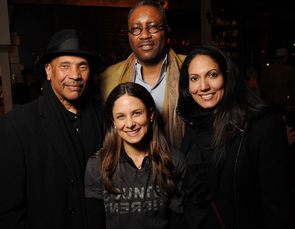 17 John Guess Jr., from left, Karen Farber, Michael Ray Charles and Divya Murthy at the CounterCurrent Kickoff Party March 2015