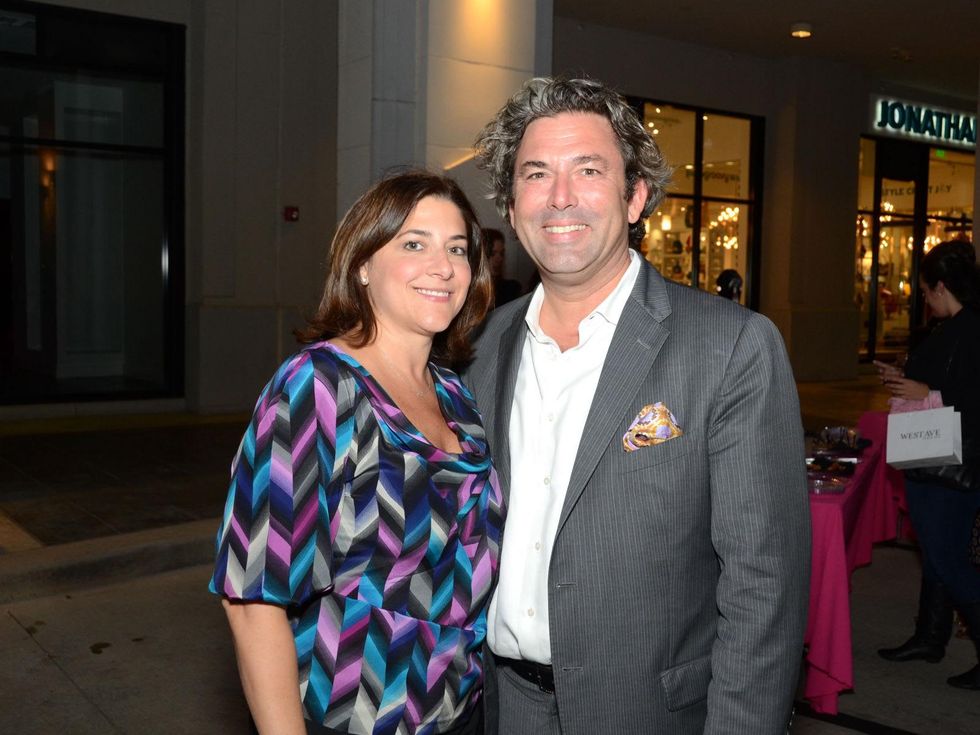 17 Lisa Gochman and Jared Lang at the West Ave Turns Pink party October 2013