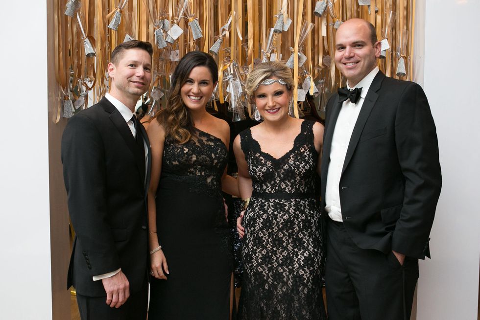 17 Mike and Sarah Sanders, from left, with Selby and Brad DeVault Junior League of Houston Gala February 2015